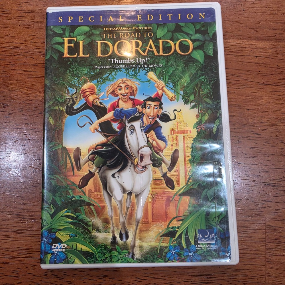 DreamWorks The Road to El Dorado DVD Kids Special Edition Gold Excellent Movie